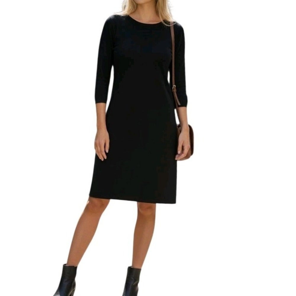 Ralph Lauren Womens Silk Blend‎ Shift Dress Size Medium Boho Bell Sleeve